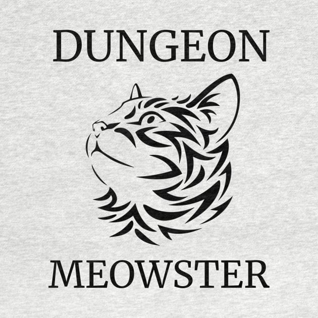 Dungeon Moewster Roleplaying Cat Silhouette Quote RPG DM by TellingTales